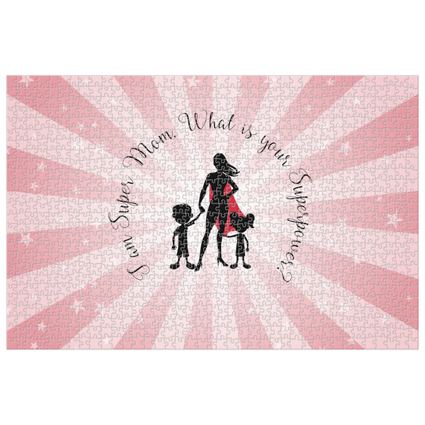 Custom Super Mom Jigsaw Puzzle - 1000-piece