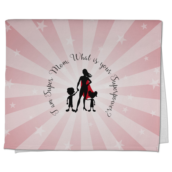 Custom Super Mom Kitchen Towel - Poly Cotton