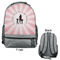 Super Mom Large Backpack - Gray - Front & Back View
