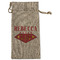 Super Mom Large Burlap Gift Bag - Front