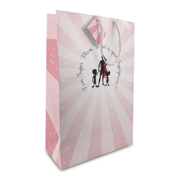 Custom Super Mom Large Gift Bag