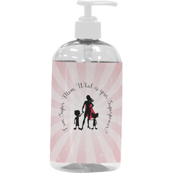 Super Mom Plastic Soap / Lotion Dispenser (16 oz - Large - White)