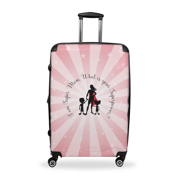 Custom Super Mom Suitcase - 28" Large - Checked