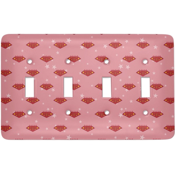 Custom Super Mom Light Switch Cover (4 Toggle Plate)