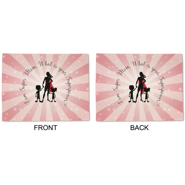 Super Mom Linen Placemat - APPROVAL (double sided)
