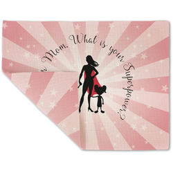 Super Mom Double-Sided Linen Placemat - Single