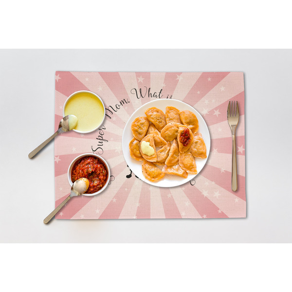 Super Mom Linen Placemat - Lifestyle (single)
