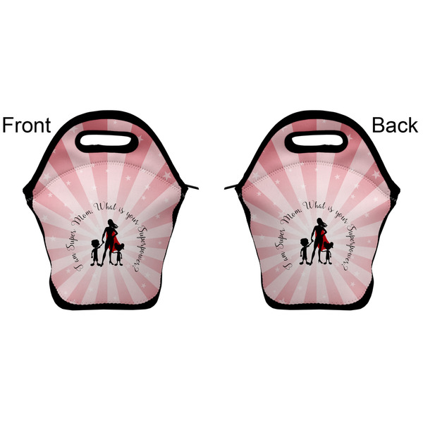 Super Mom Lunch Bag - Front and Back