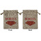 Super Mom Medium Burlap Gift Bag - Front & Back