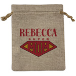 Super Mom Burlap Gift Bag