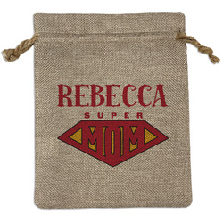 Super Mom Burlap Gift Bag
