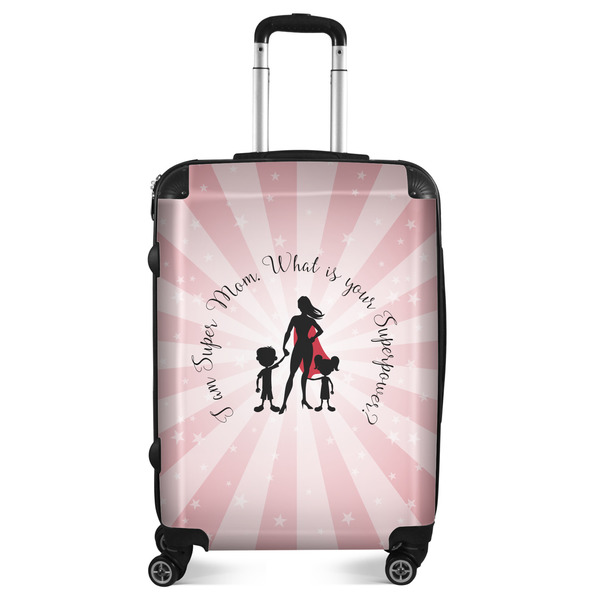 Custom Super Mom Suitcase - 24" Medium - Checked