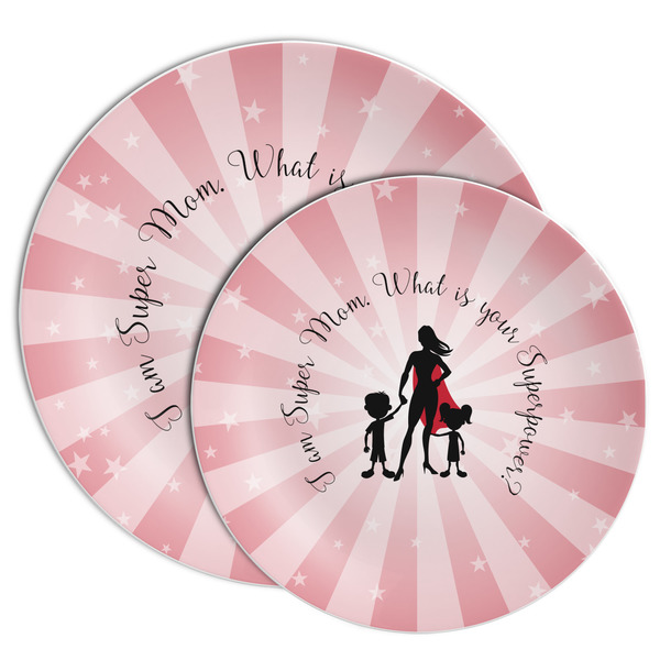 Super Mom Melamine Plates - PARENT/MAIN