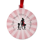 Super Mom Metal Ball Ornament - Double Sided