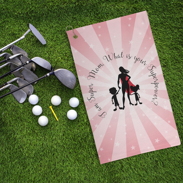 Super Mom Microfiber Golf Towels - LIFESTYLE