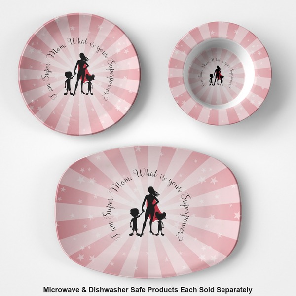 Super Mom Microwave & Dishwasher Safe CP Plastic Dishware - Group