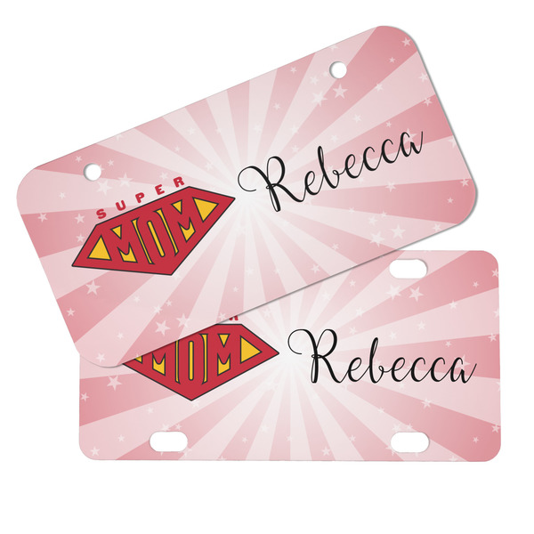 Super Mom Mini License Plates - MAIN (4 and 2 Holes)