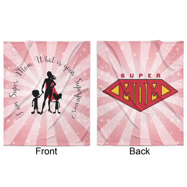 Super Mom Minky Blanket - 50"x60" - Double Sided - Front & Back