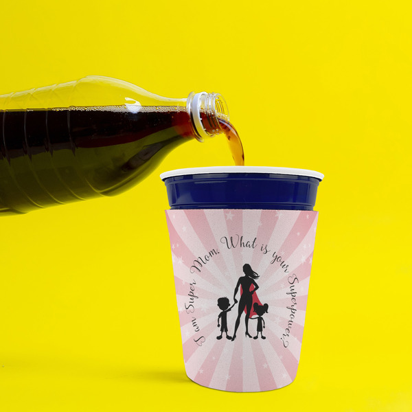 Super Mom Party Cup Sleeves - without bottom - Lifestyle