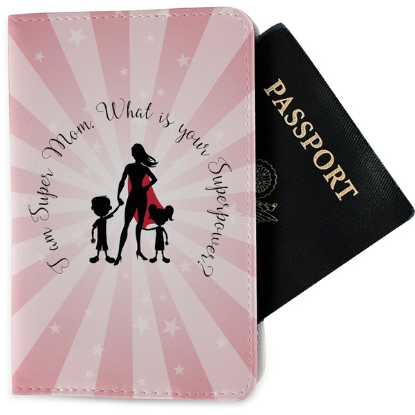 Custom Super Mom Passport Holder - Fabric