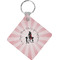 Super Mom Diamond Plastic Keychain