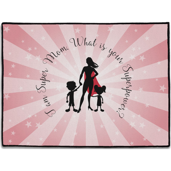 Custom Super Mom Door Mat - 24"x18"