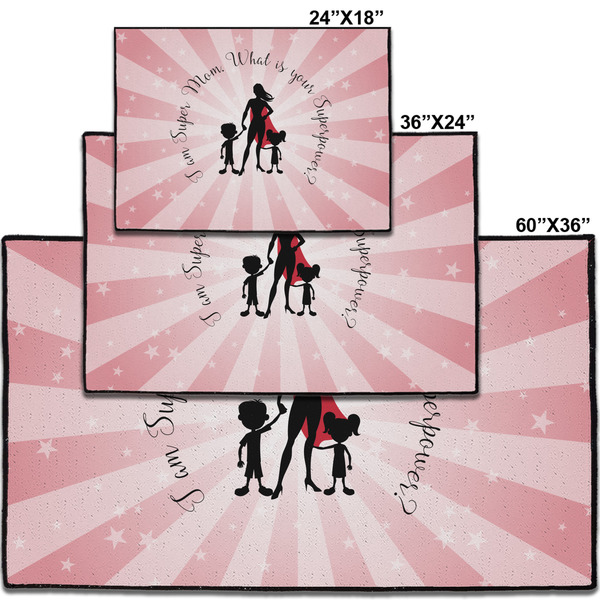 Super Mom Personalized Door Mat - Group Parent IMF