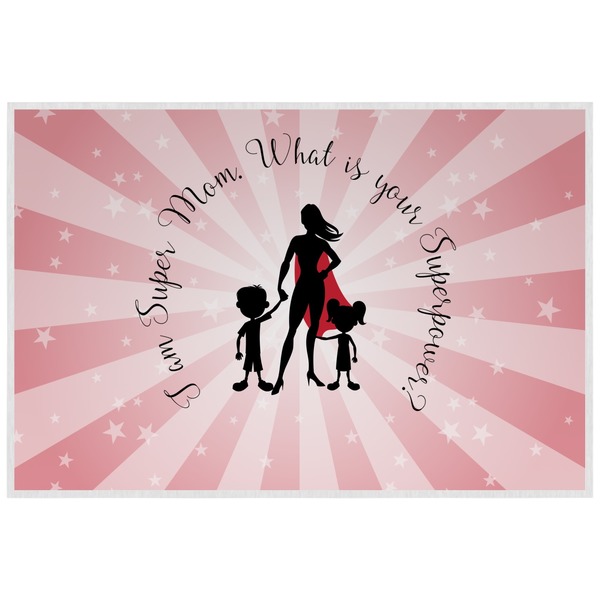 Custom Super Mom Laminated Placemat