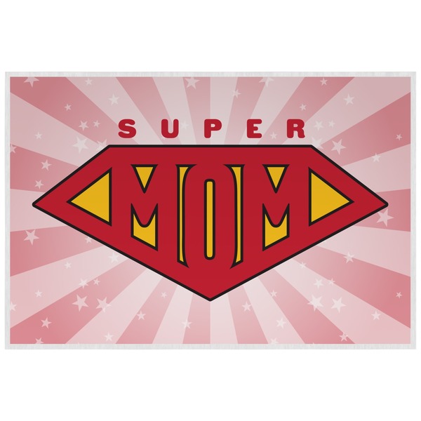 Super Mom Personalized Placemat (Back)