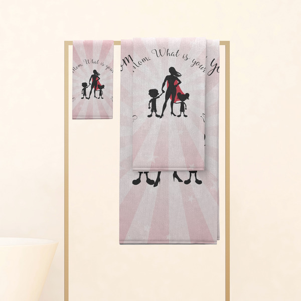 Super Mom Personalized Towel Set