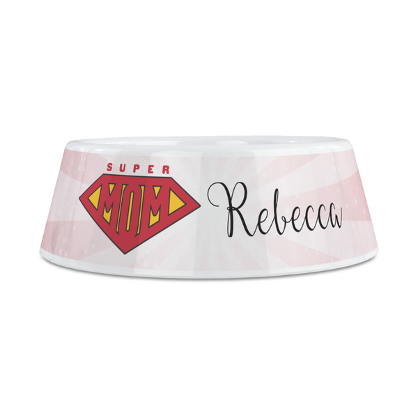 Super Mom Plastic Dog Bowls - Medium - FRONT