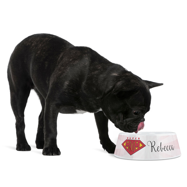 Super Mom Plastic Pet Bowls - Medium - LIFESTYLE