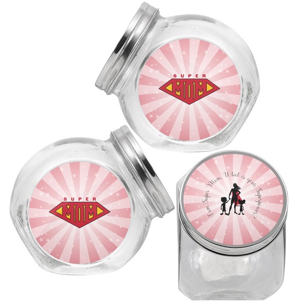Super Mom Puppy Treat Jar - Top Left Right