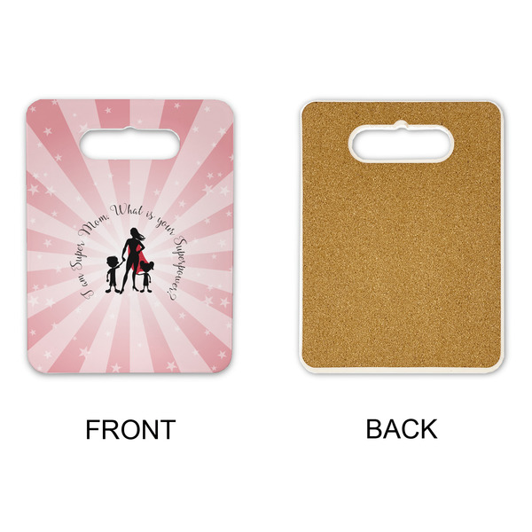 Super Mom Rectangle Trivet with Handle - APPROVAL