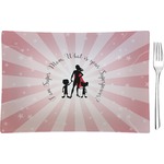 Super Mom Rectangular Glass Appetizer / Dessert Plate - Single or Set