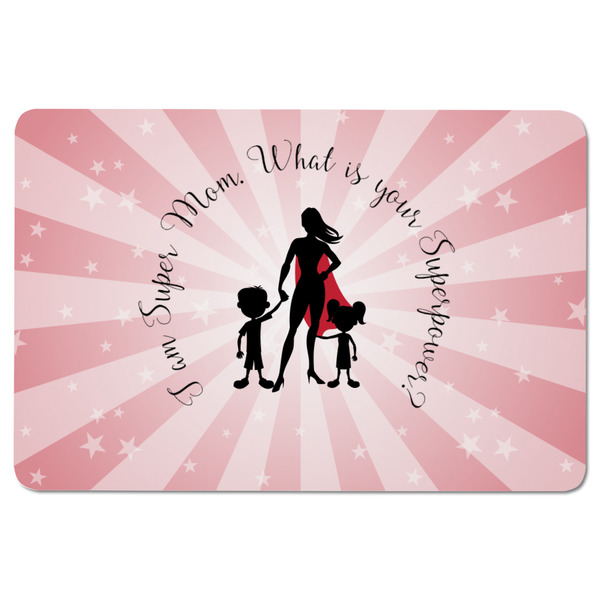 Super Mom Rectangular Fridge Magnet - FRONT