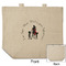 Super Mom Reusable Cotton Grocery Bag - Front & Back View