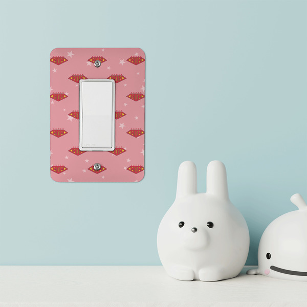 Super Mom Rocker Light Switch Covers - Single - IN CONTEXT