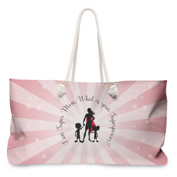Super Mom Large Tote Bag with Rope Handles