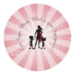 Super Mom Round Decal