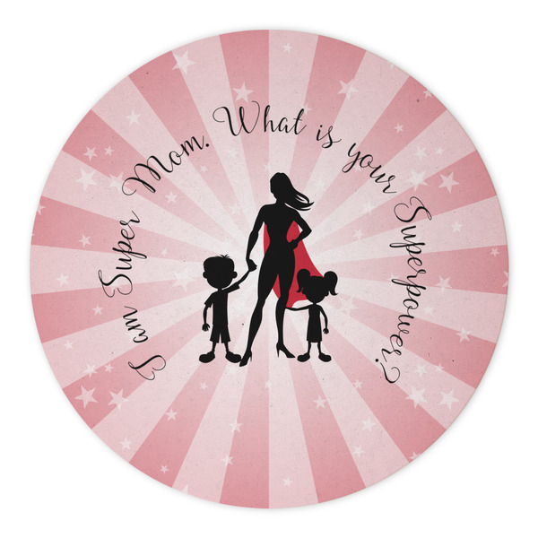 Super Mom Round Paper Coaster - Approval