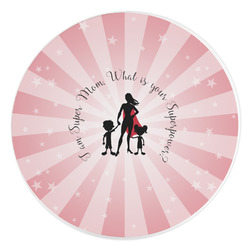 Super Mom Round Stone Trivet