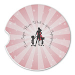 Super Mom Sandstone Car Coaster - Single