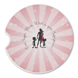 Super Mom Sandstone Car Coaster - Single
