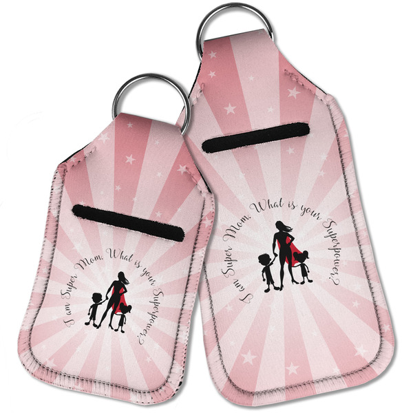 Super Mom Sanitizer Holder Keychain - Parent Main
