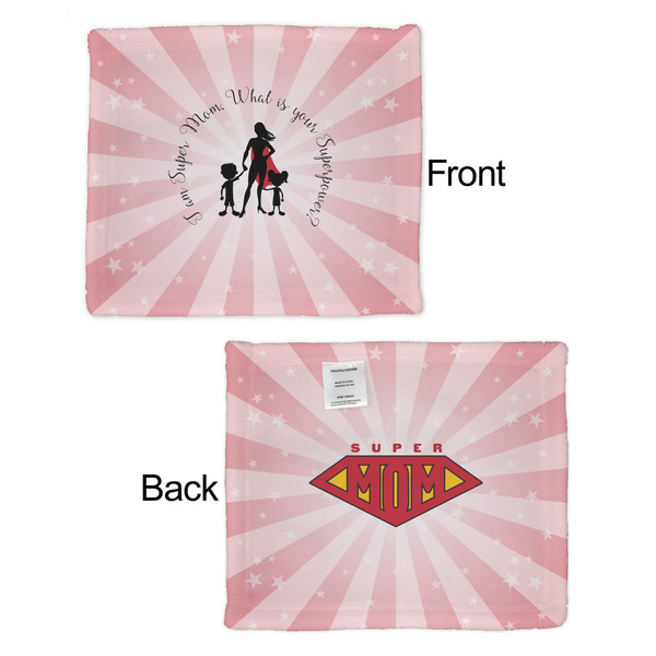 Super Mom Security Blanket - Front & Back View