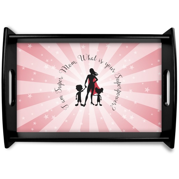 Custom Super Mom Wooden Tray