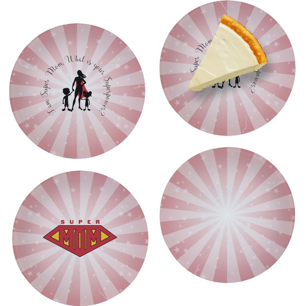 Super Mom Set of Appetizer / Dessert Plates