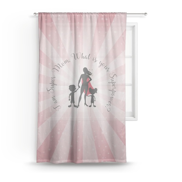 Custom Super Mom Sheer Curtain