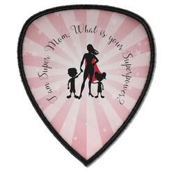 Super Mom Iron on Shield Patch A